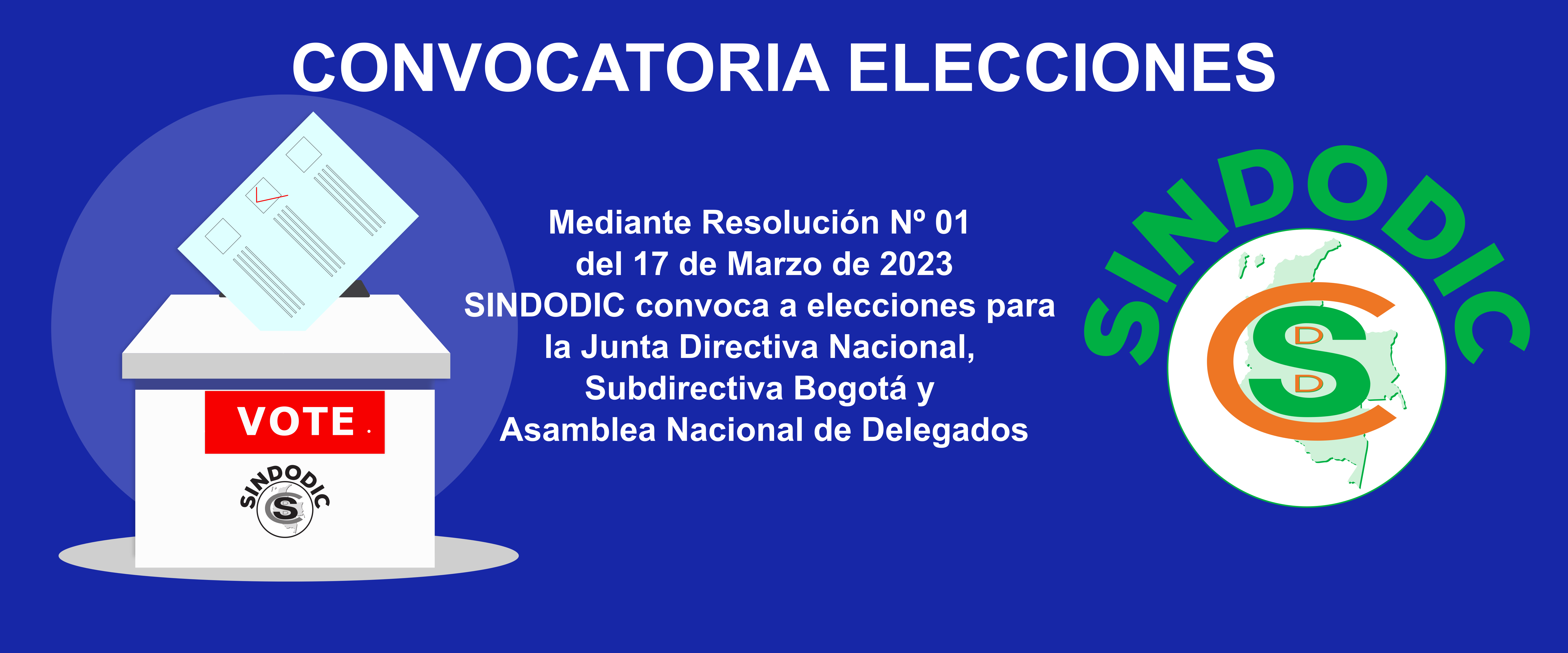Elecciones en SINDODIC